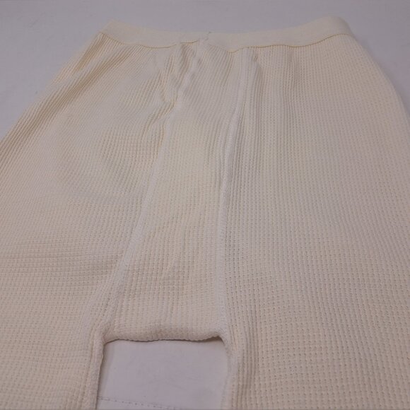 NWT Vintage 80s 90s Men's Waffle Knit Long John's Made in Canada Large 34-37" - Picture 2 of 12